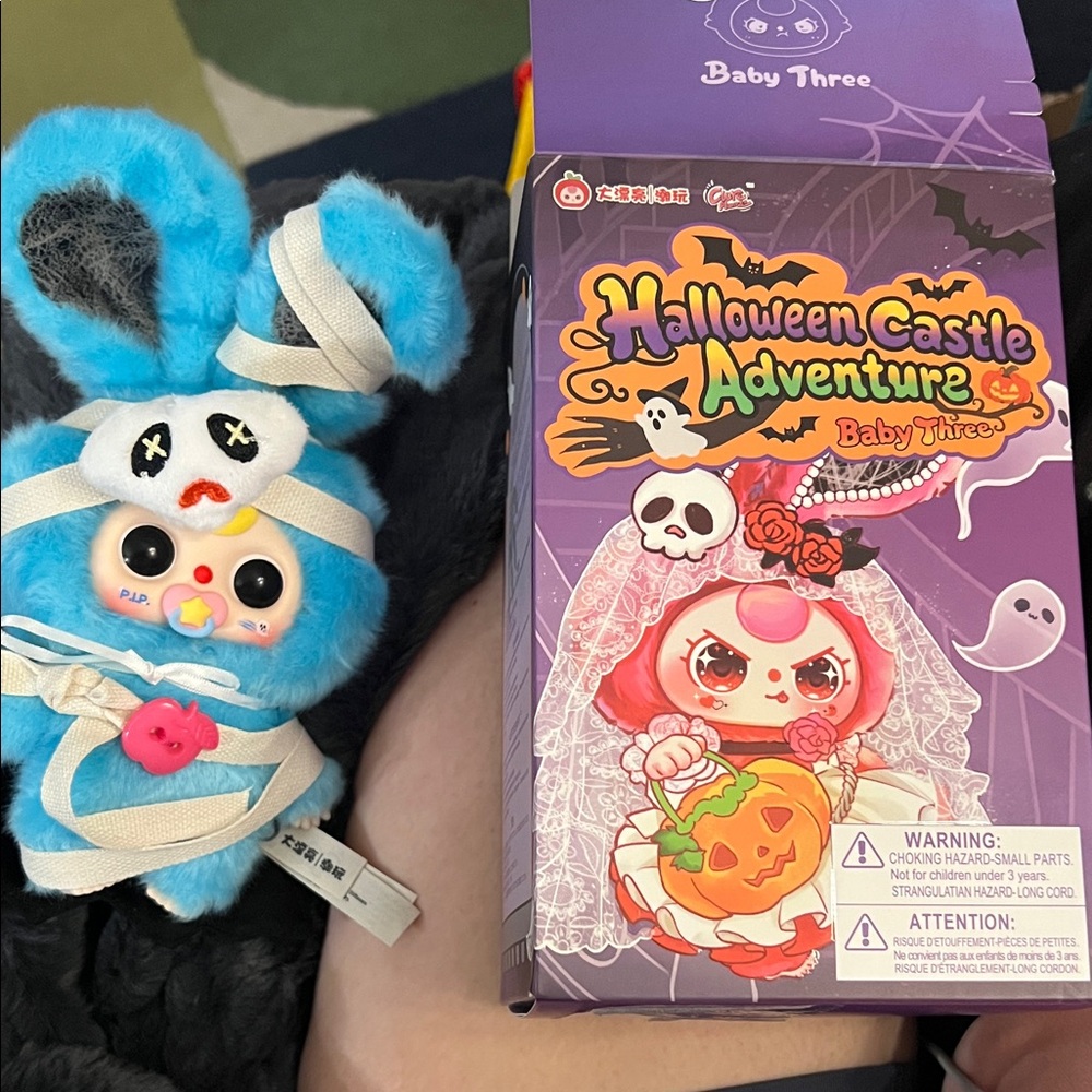 Halloween Castle Adventure Baby Three Plush pennant